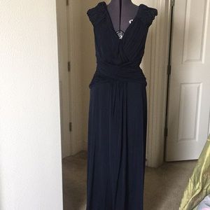 Tadashi shoji size large navy blue nwt